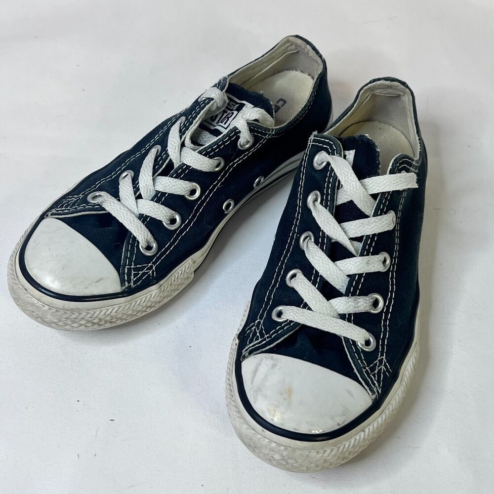 Converse Chuck Taylor All Star Shoes Kids 1 Black Canvas Casual Classic Sneakers